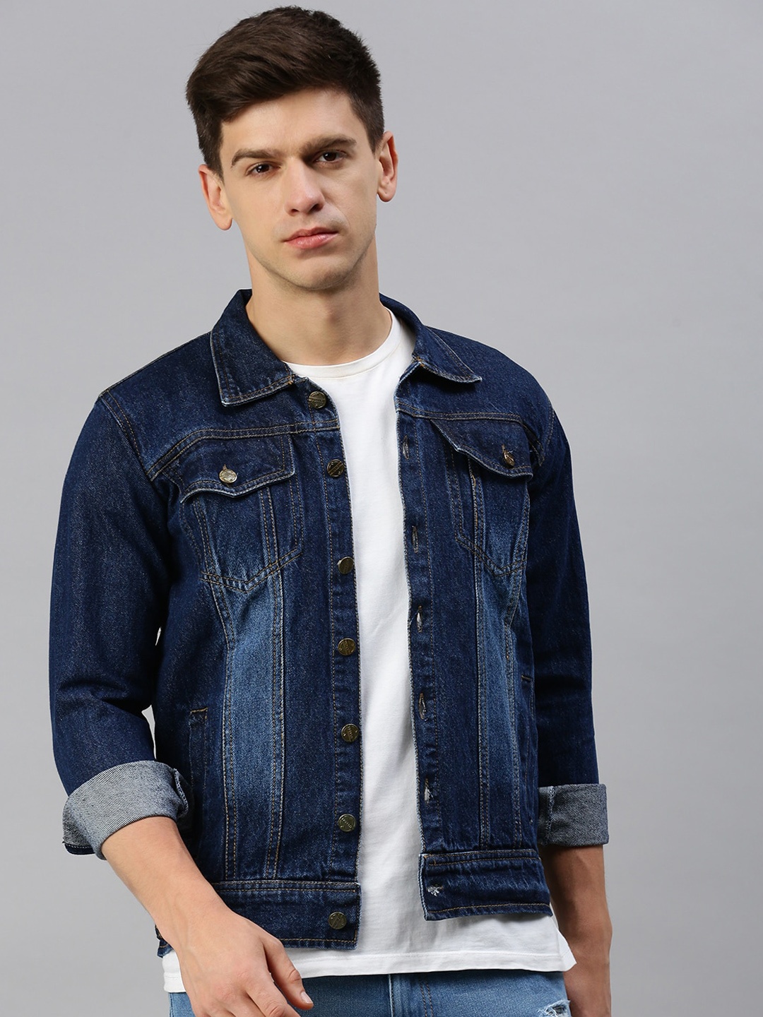 

VOXATI Washed Denim Jacket, Blue