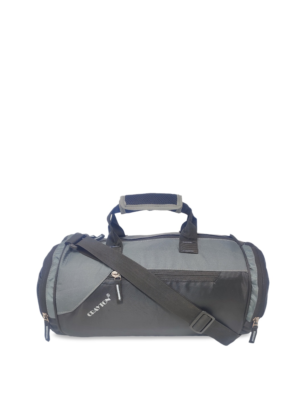 

CRAYTON Colourblocked Duffel Gym Bag, Black