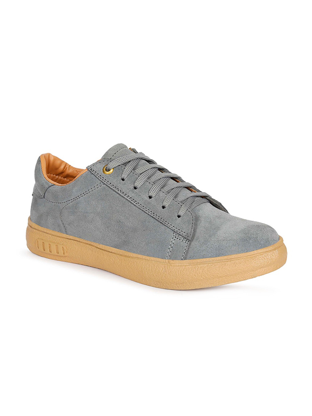 

FOUR STAR TRUCK SALES Men Comfort Insole Suede Sneakers, Grey