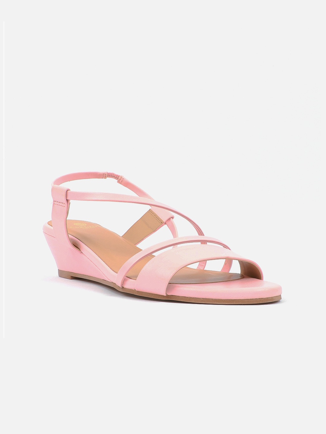 

Carlton London Strappy Open Toe Wedge Heels, Pink