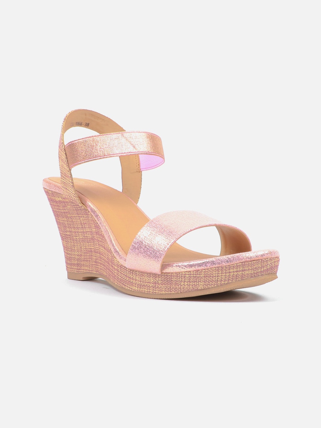 

Carlton London Open Toe Wedge Heels, Rose gold