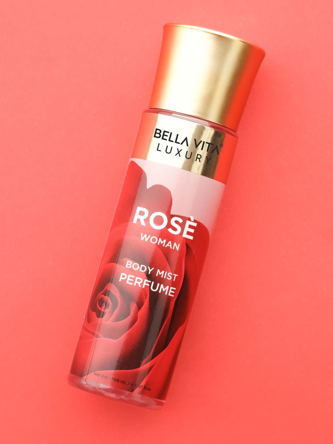 

Bella Vita Organic Luxury Women Rose Long-Lasting Body Mist - 150ml, Red