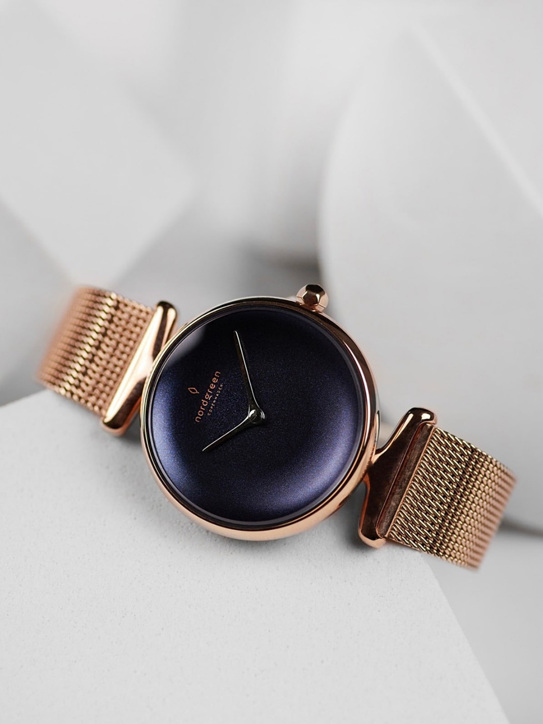 

Nordgreen Women Stainless Steel Bracelet Style Straps Analogue Watch 5714205045137, Rose gold