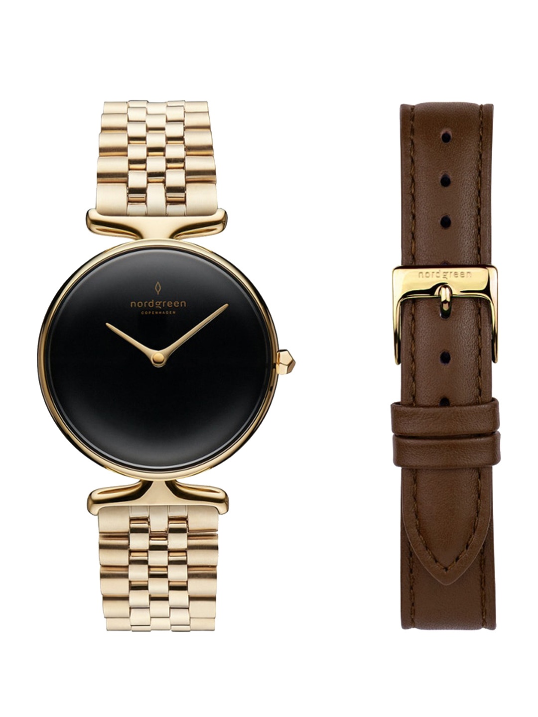 

Nordgreen Women Stainless Steel Bracelet Style Straps Analogue Watch 5714205055142, Gold