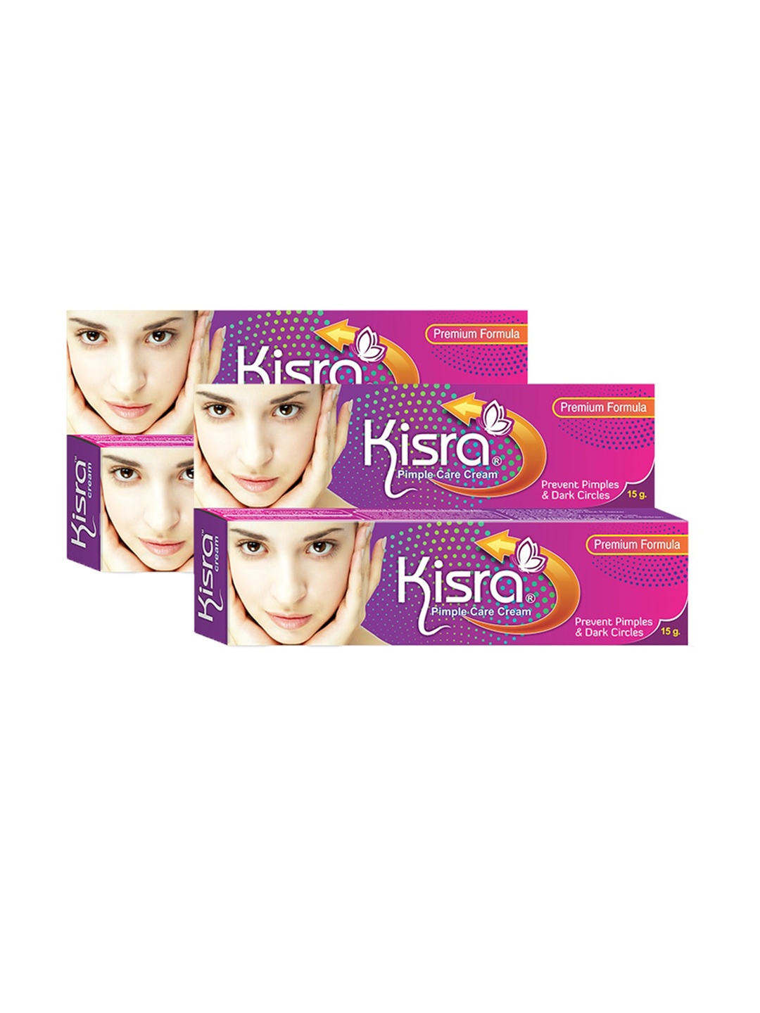 

KISRA Set Of 6 Premium Pimple Care Creams- 15gm each, Pink