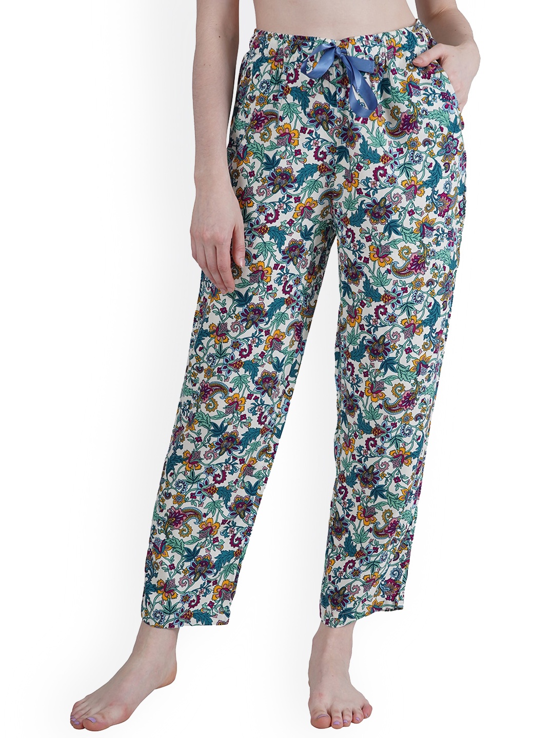 

Style Shoes Women Printed Lounge Pants, Green