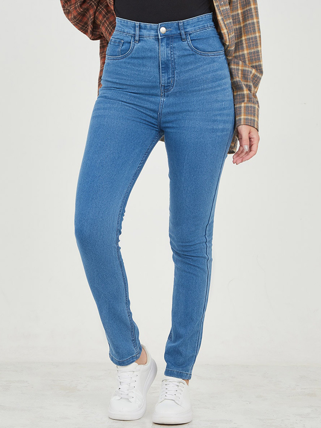 

Styli Women High Rise Skinny Jeans, Blue
