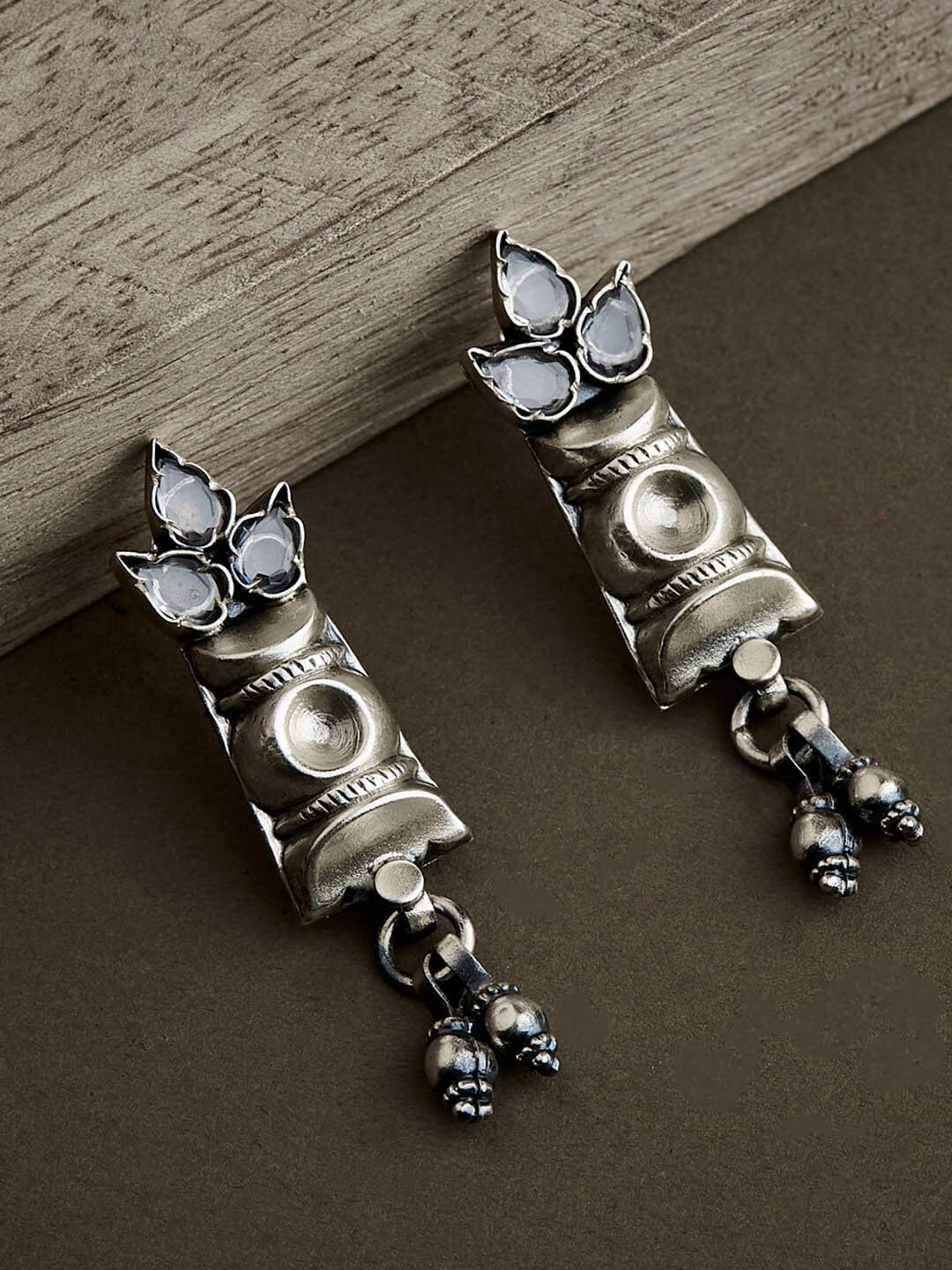 

Fabindia Silver Contemporary Drop Earrings