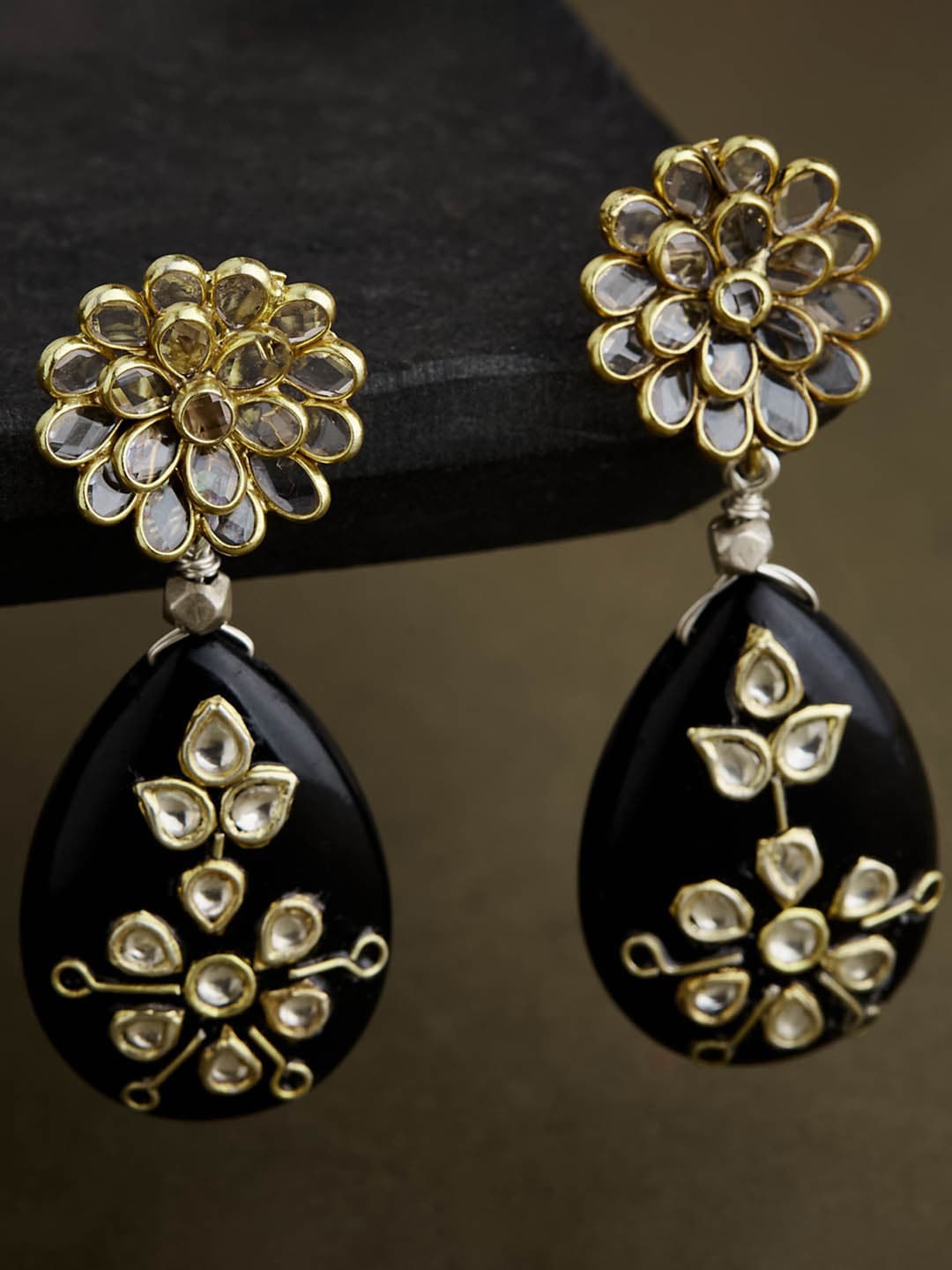 

Fabindia Gold-Plated Contemporary Drop Earrings