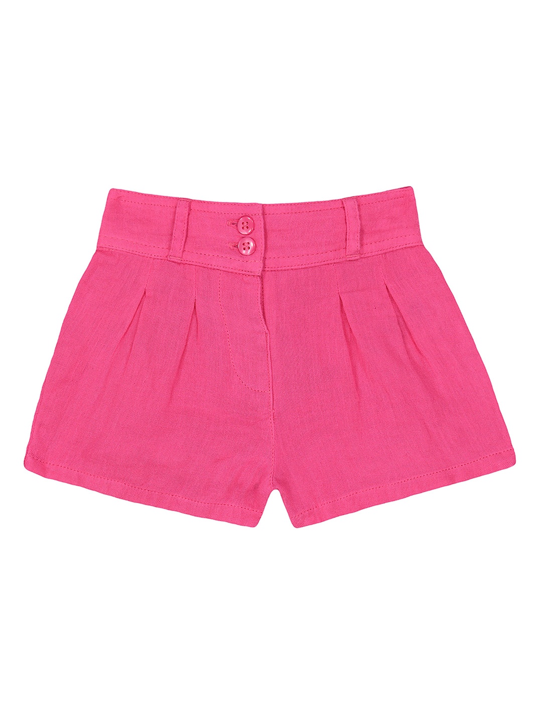 

mothercare Girls Knee Length Mid-Rise Shorts, Pink