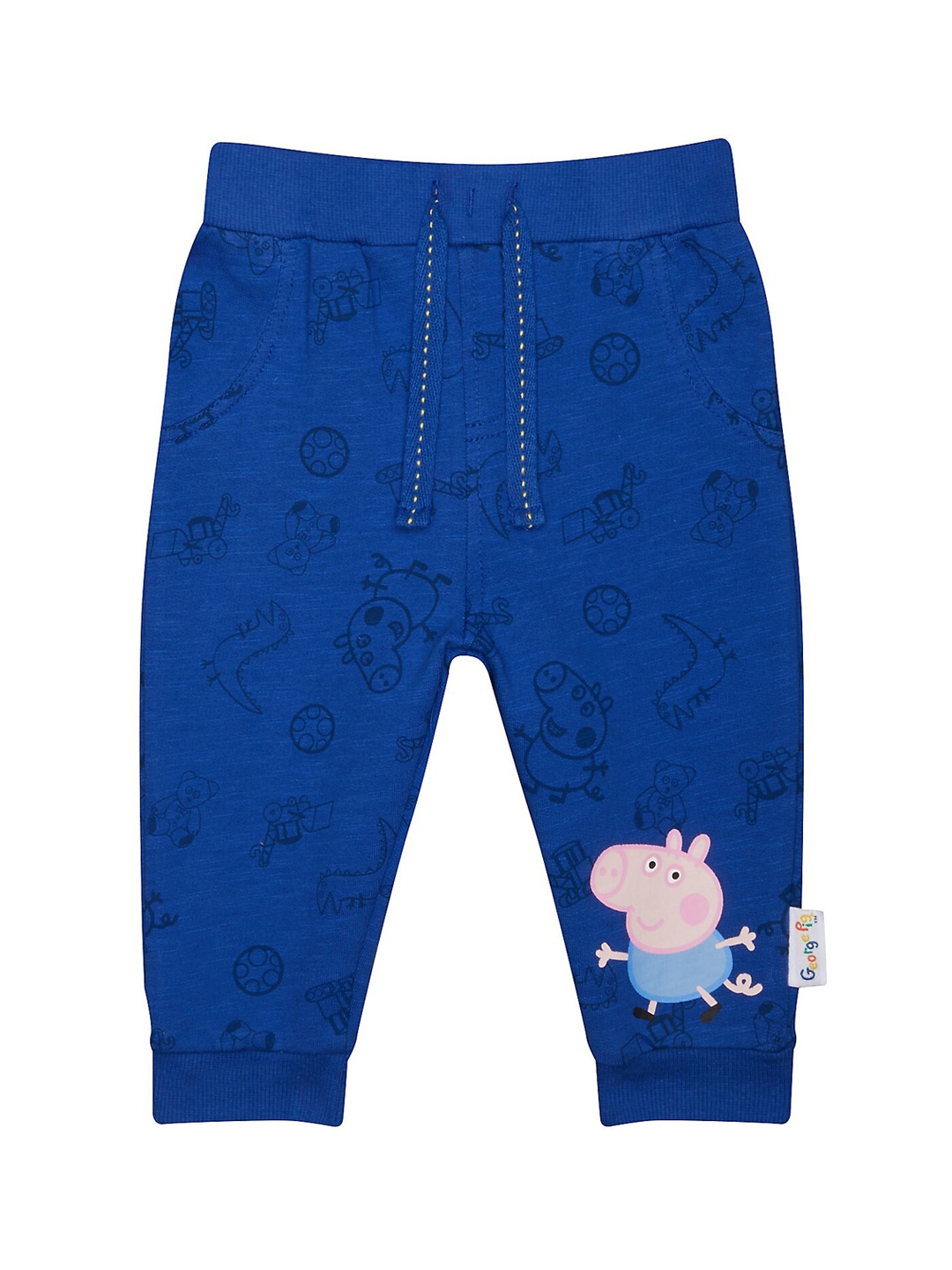 

mothercare Boys Peppa Pig Printed Cotton Joggers, Blue