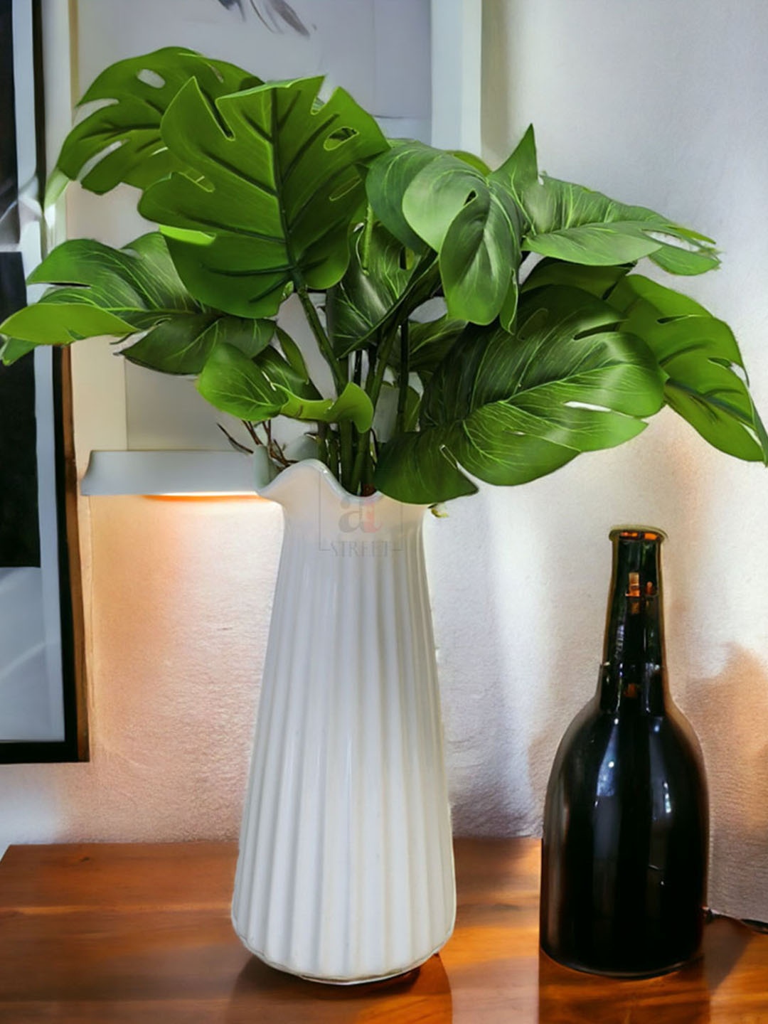 

Art Street Artificial Monstera Medium Artificial Plant, Pink