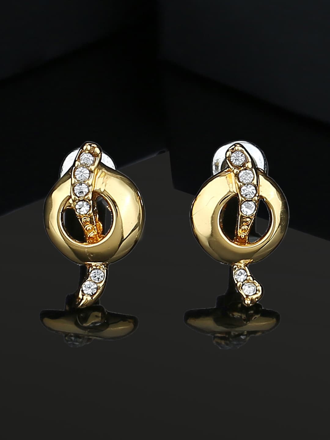 

Estele Gold-Plated Contemporary Studs Earrings