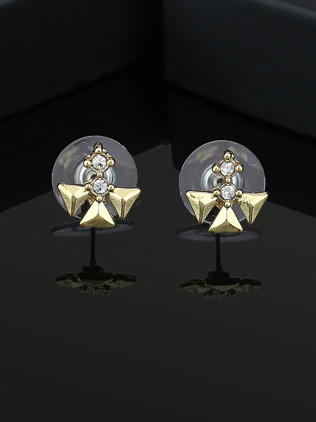 

Estele Gold-Plated Contemporary Studs Earrings