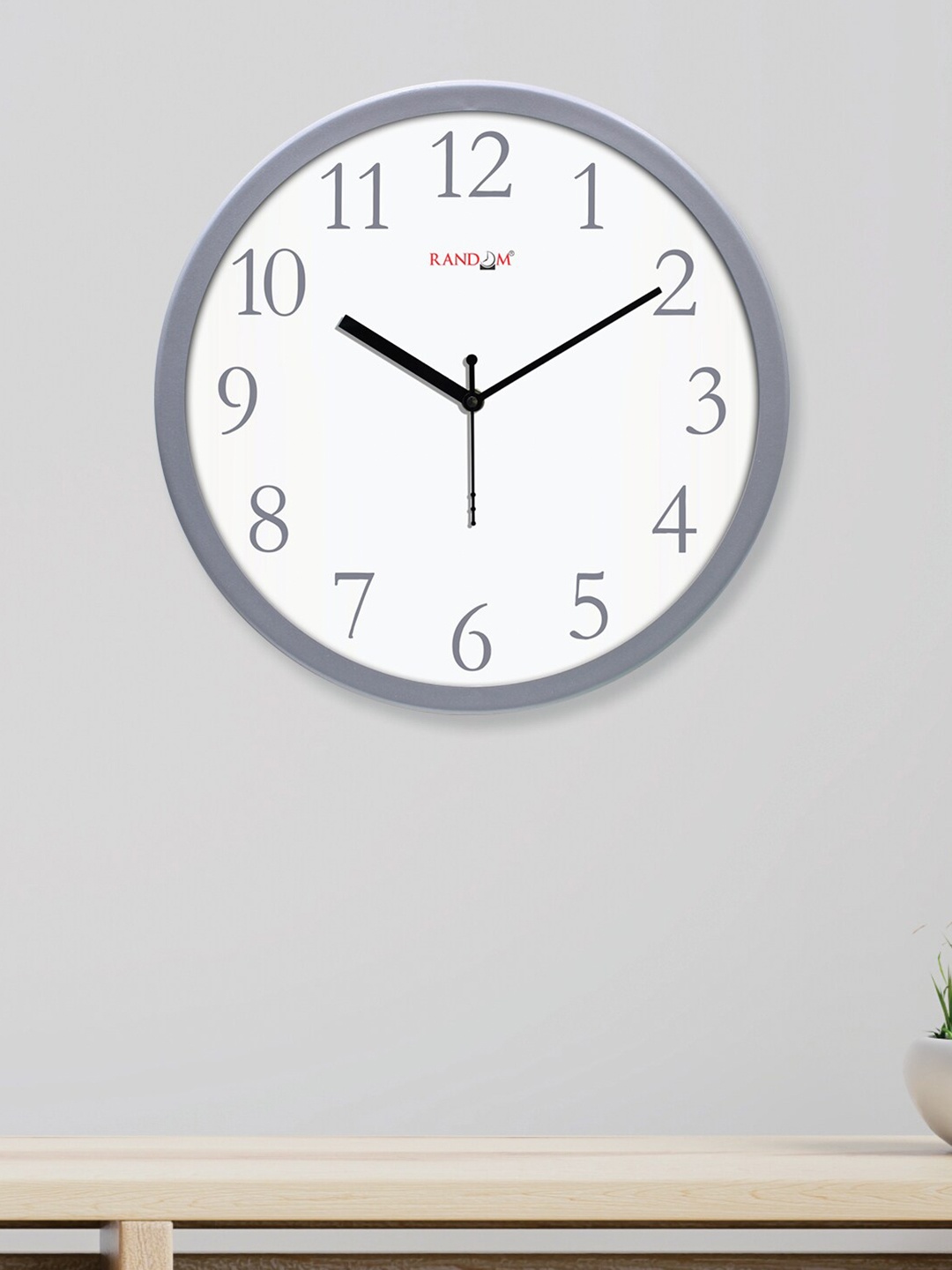 

RANDOM Modern Stylish Grey & White Contemporary Wall Clock