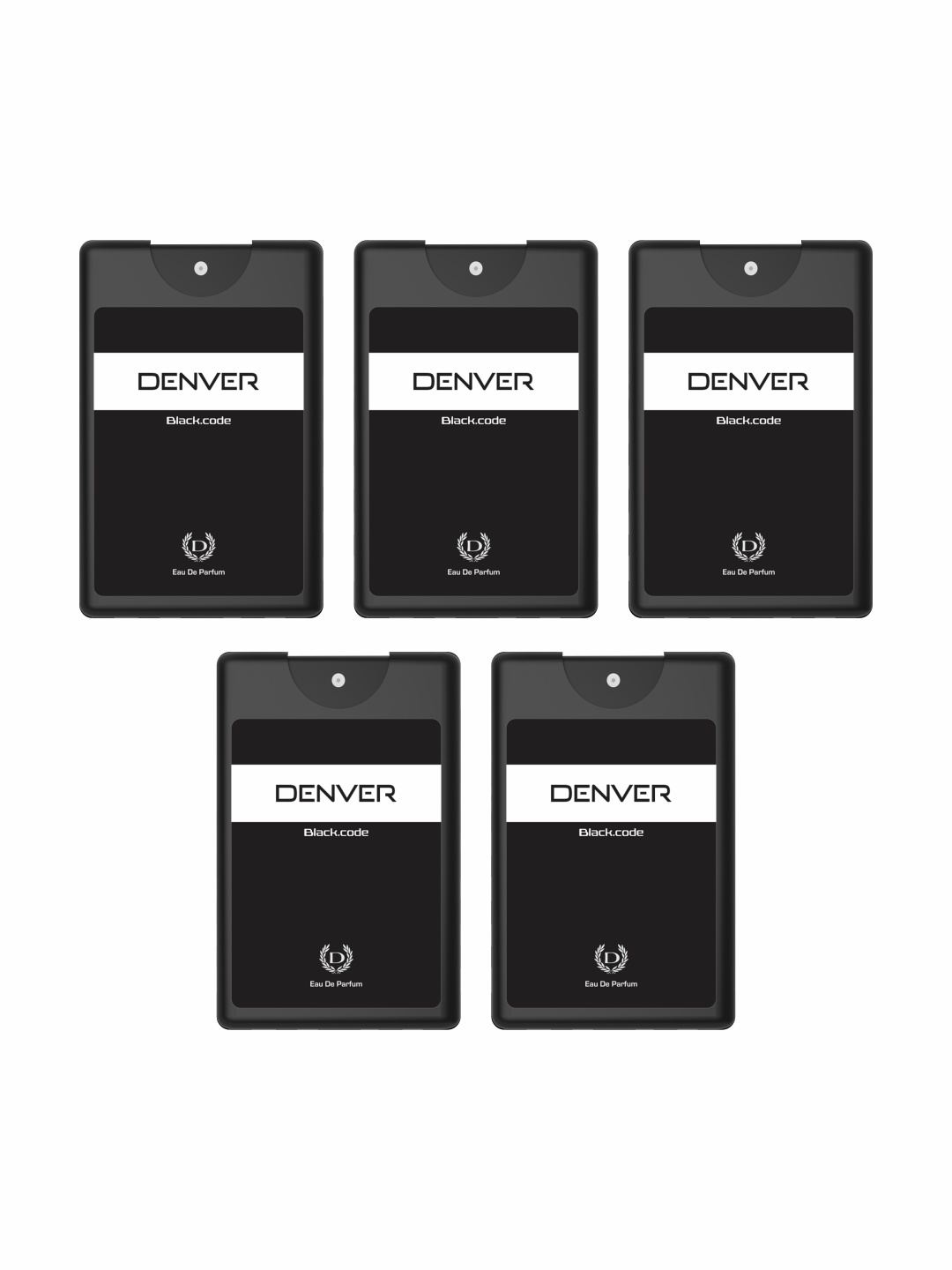 

Denver Men Set of 5 Black Code Pocket Eau de Parfum - 18ml each