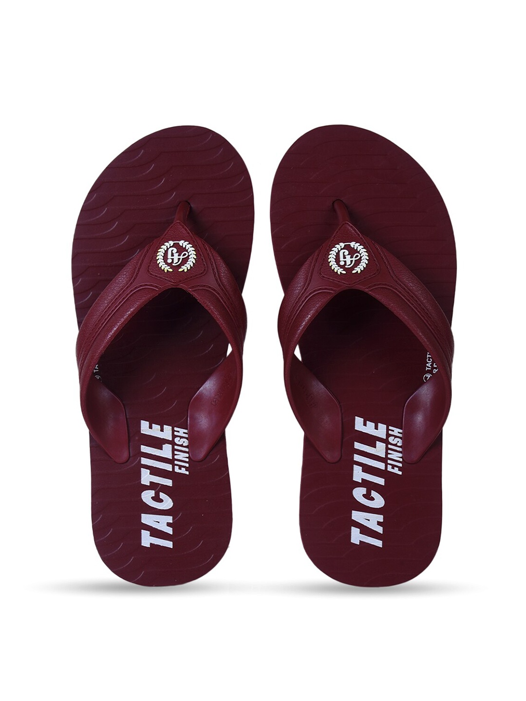 

Ajanta Men Printed Thong Flip-Flops, Maroon