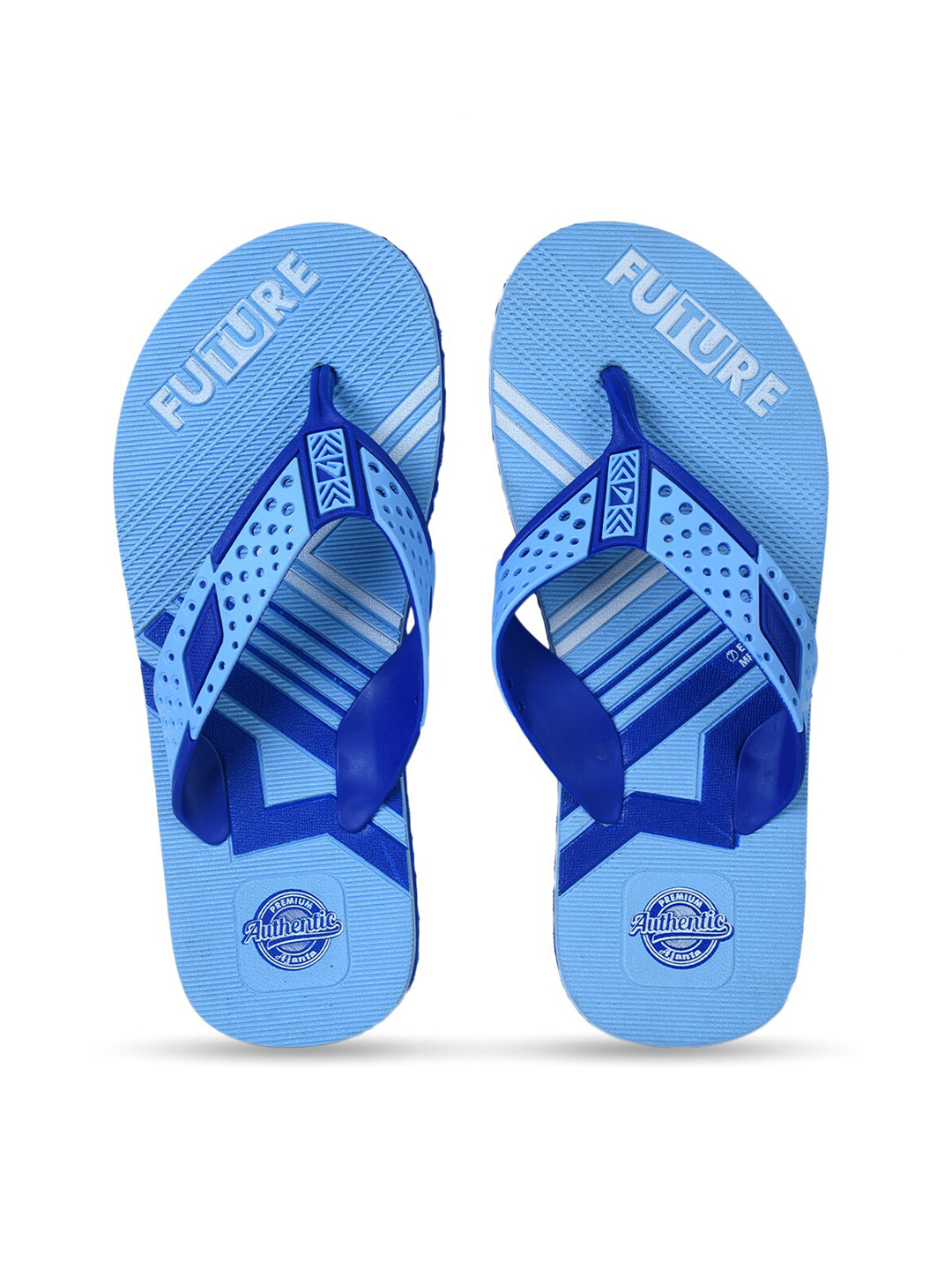 

Ajanta Men Printed Thong Flip-Flops, Blue