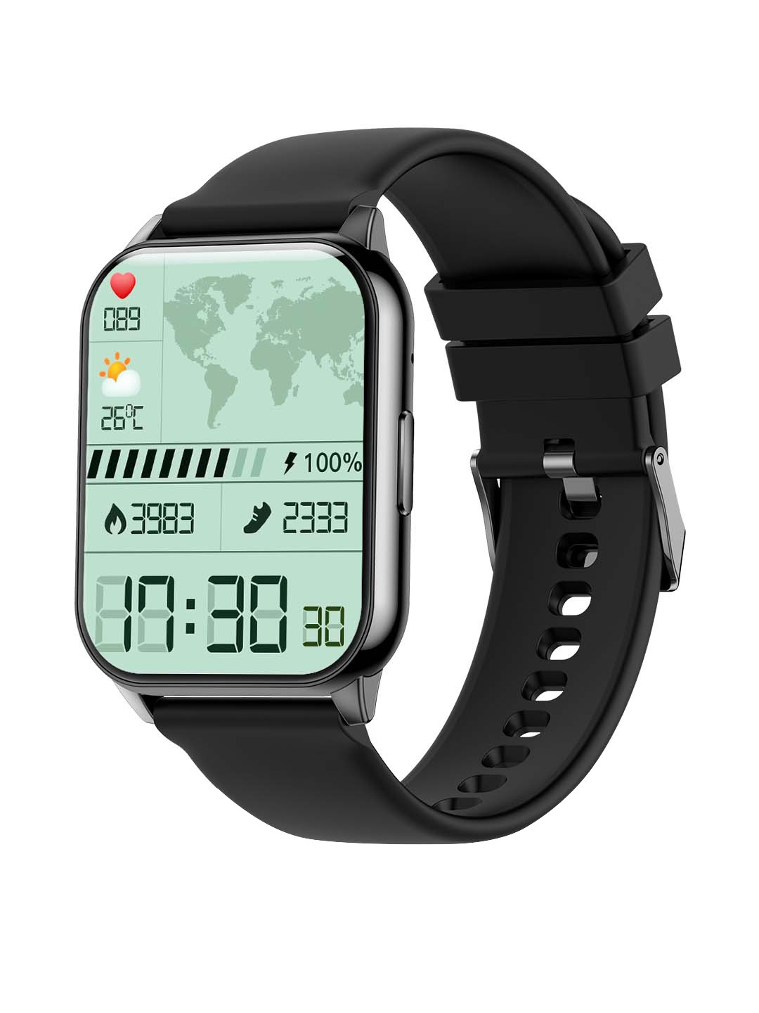 

pebble Cosmos Nova HD Display with Bluetooth Calling Smartwatch, Black
