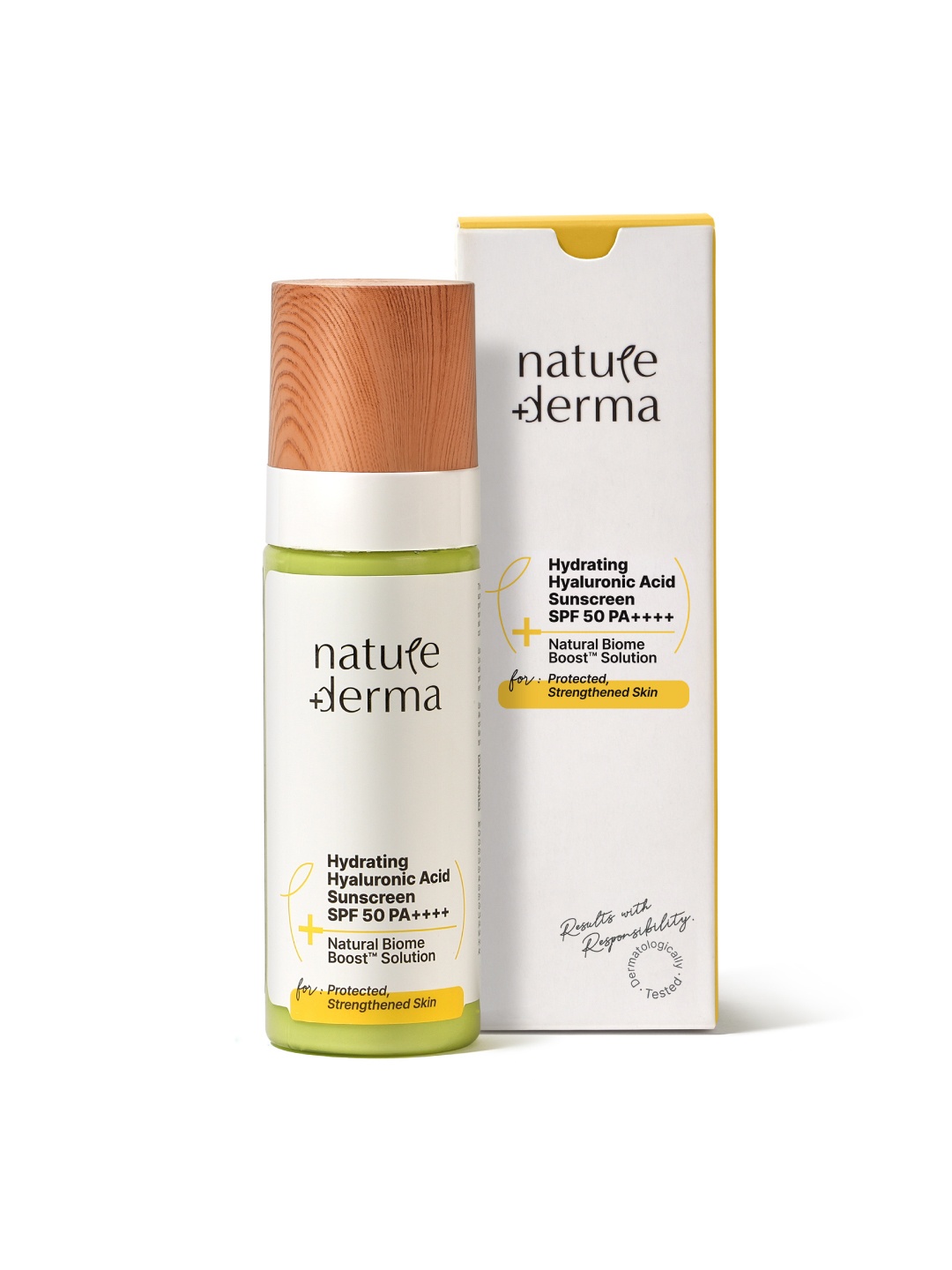 

Nature Derma Hydrating Hyaluronic Acid Sunscreen SPF 50 PA++++ - 50ml, White