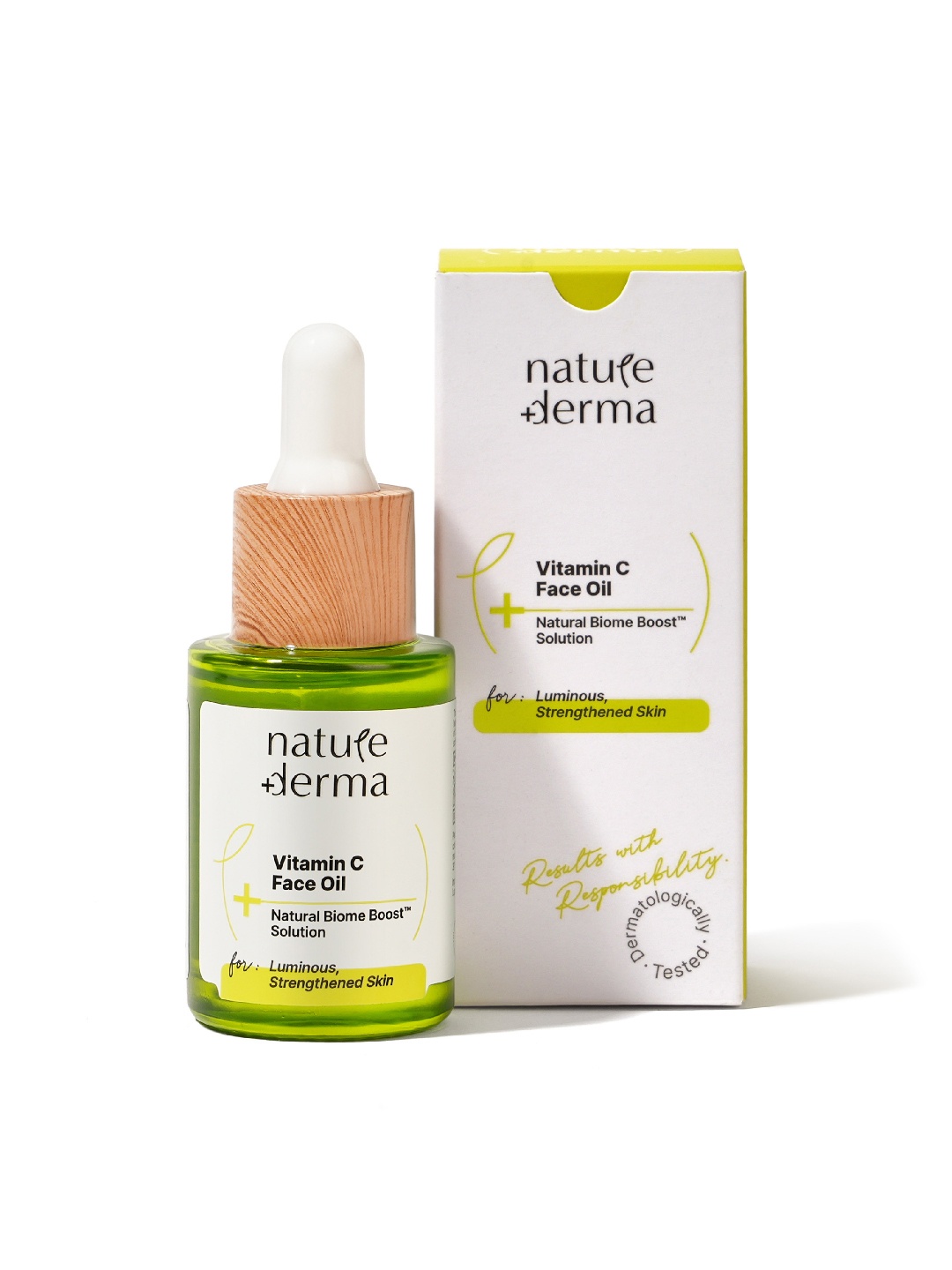 

Nature Derma Vitamin C Face Oil with Natural Biome-Boost Solution - 30 ml, White