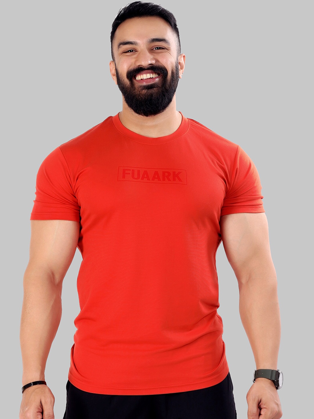 

FUAARK Anti Odour Cotton Slim Fit T-Shirt, Orange