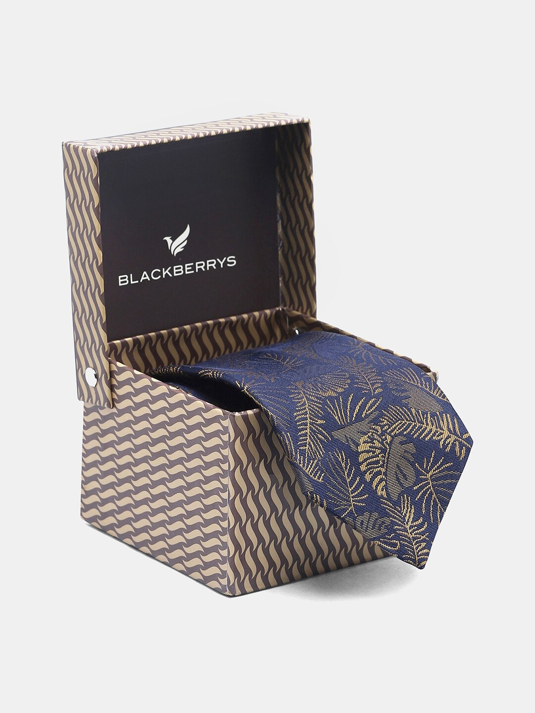 

Blackberrys Men Printed Skinny Tie, Navy blue