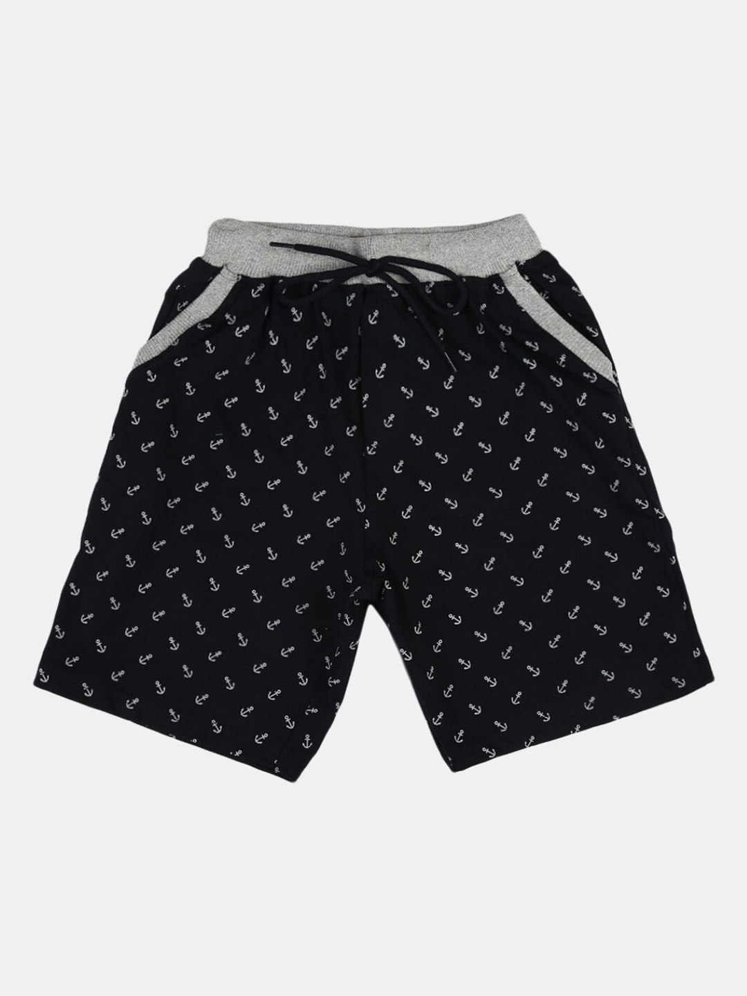 

V-Mart Boys Conversational Printed Cotton Regular Shorts, Navy blue