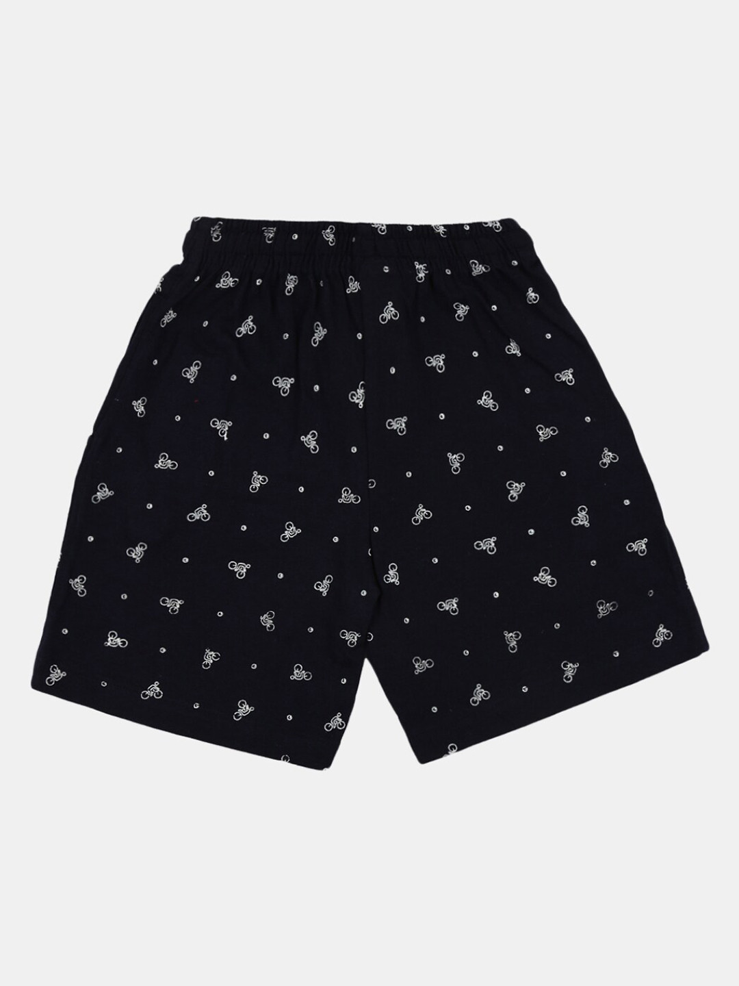 

V-Mart Boys Conversational Printed Mid-Rise Cotton Shorts, Navy blue