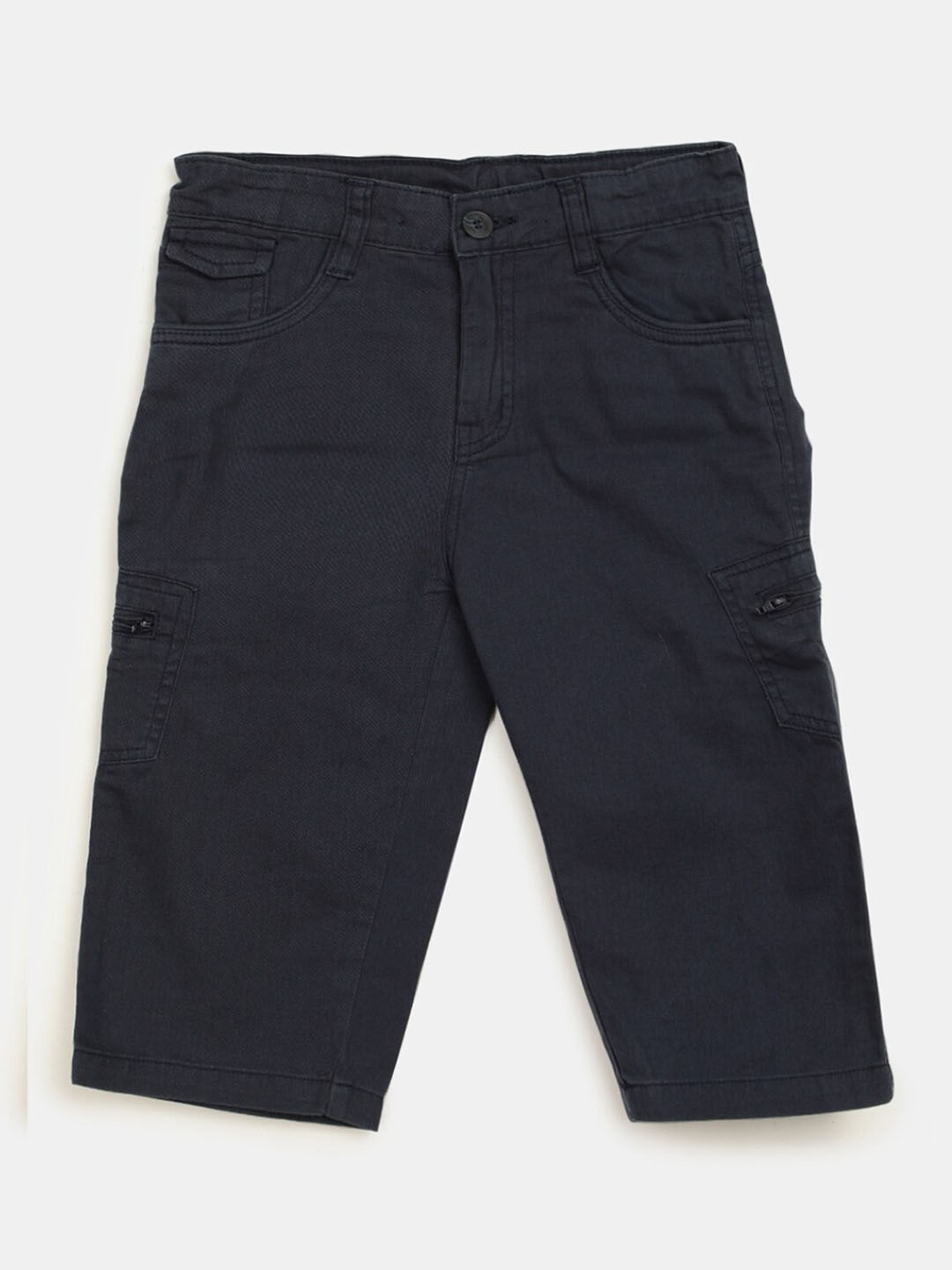 

V-Mart Boys Cotton Cargo Shorts, Navy blue