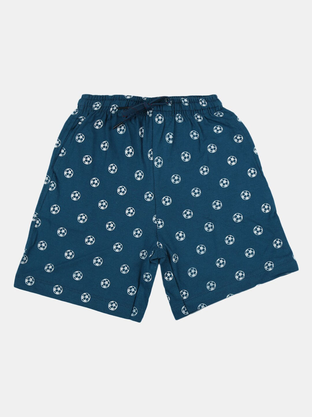 

V-Mart Boys Conversational Printed Mid-Rise Cotton Shorts, Blue