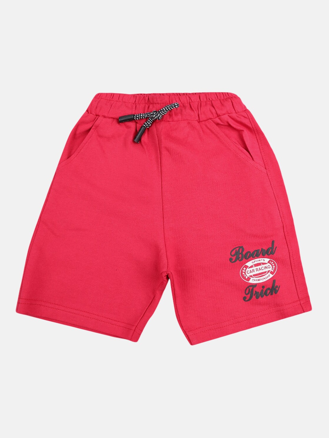

V-Mart Boys Mid-Rise Cotton Shorts, Pink