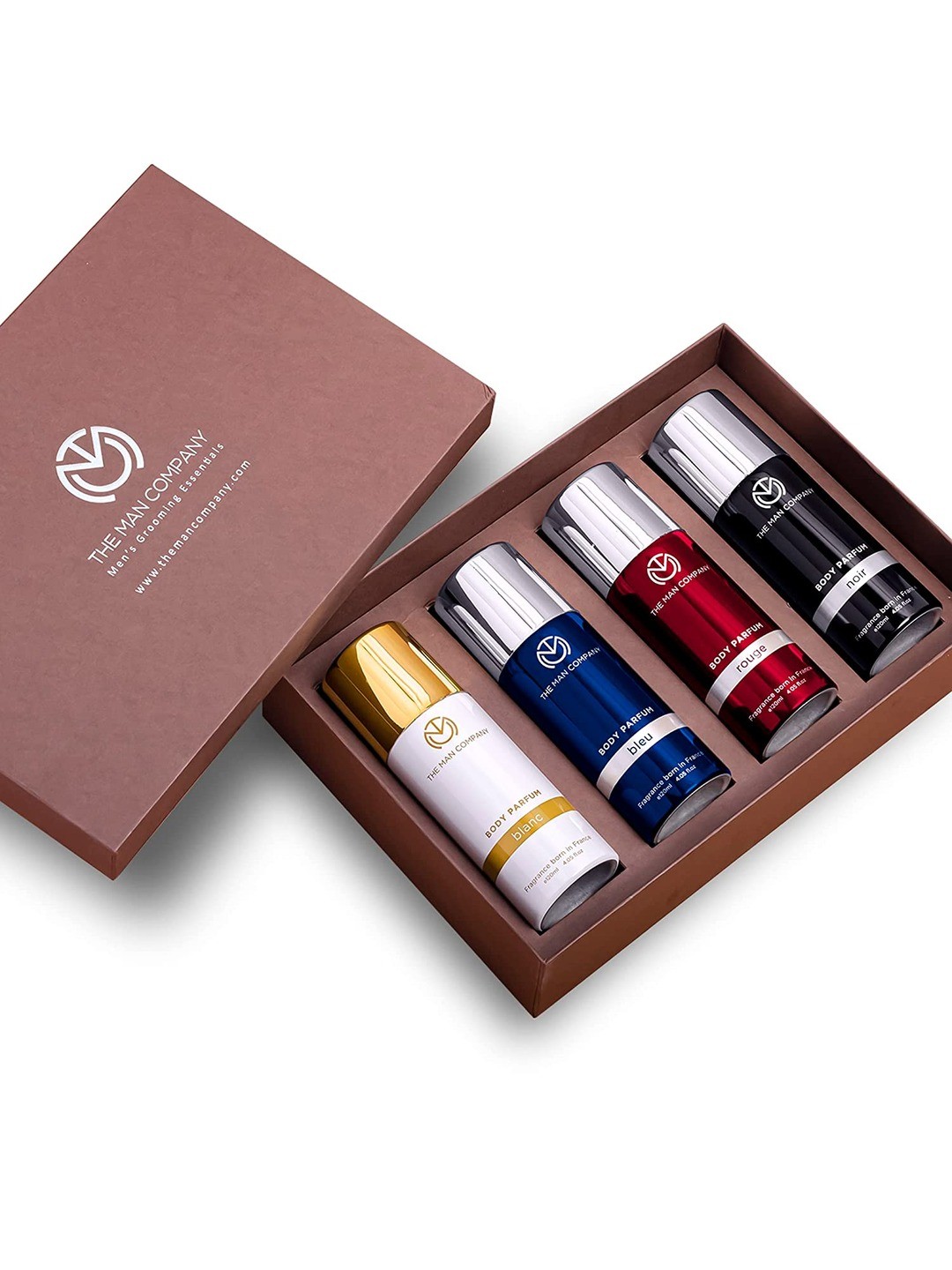 

THE MAN COMPANY Set of 4 Long Lasting Deodorants-120ml Each- Bleu -Blanc -Rouge -Noir, White