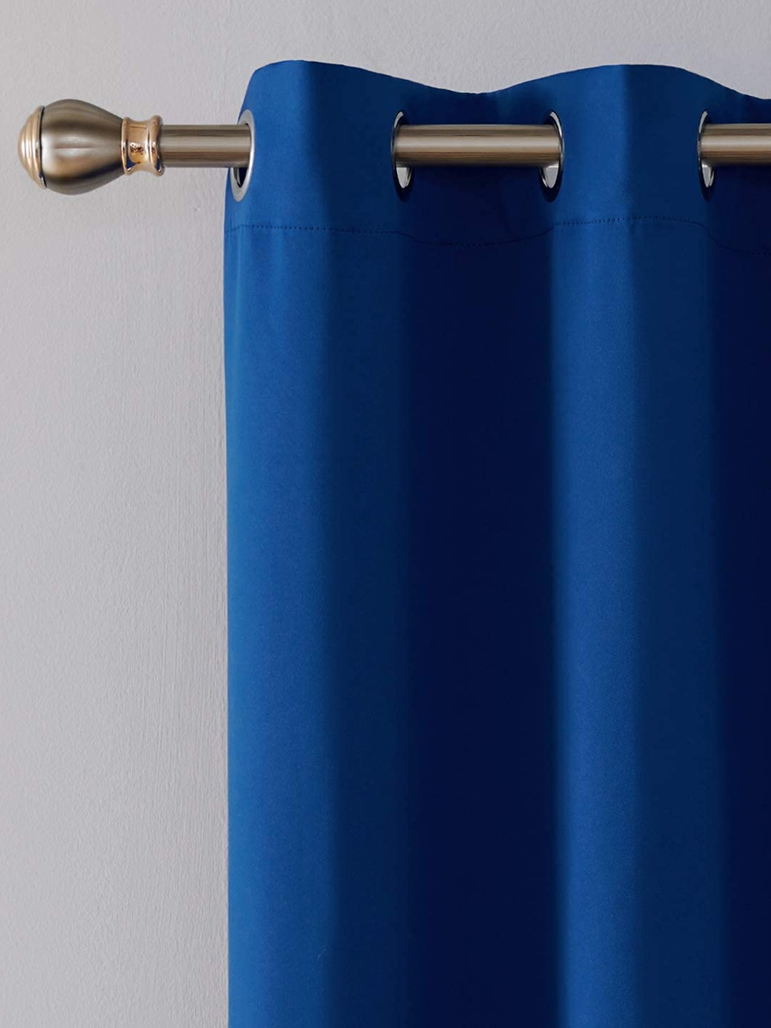 

JARS Collections Navy Blue 2 Pieces Silk Black Out Long Door Curtain