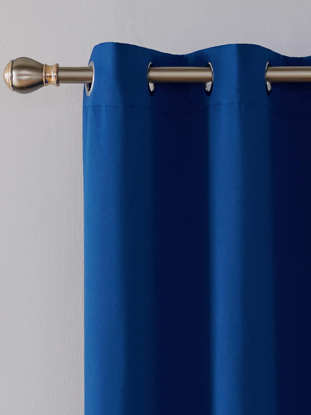

JARS Collections Navy Blue 3 Pieces Silk Black Out Door Curtain
