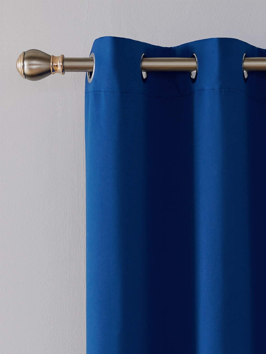 

JARS Collections Navy Blue Silk Black Out Long Door Curtain