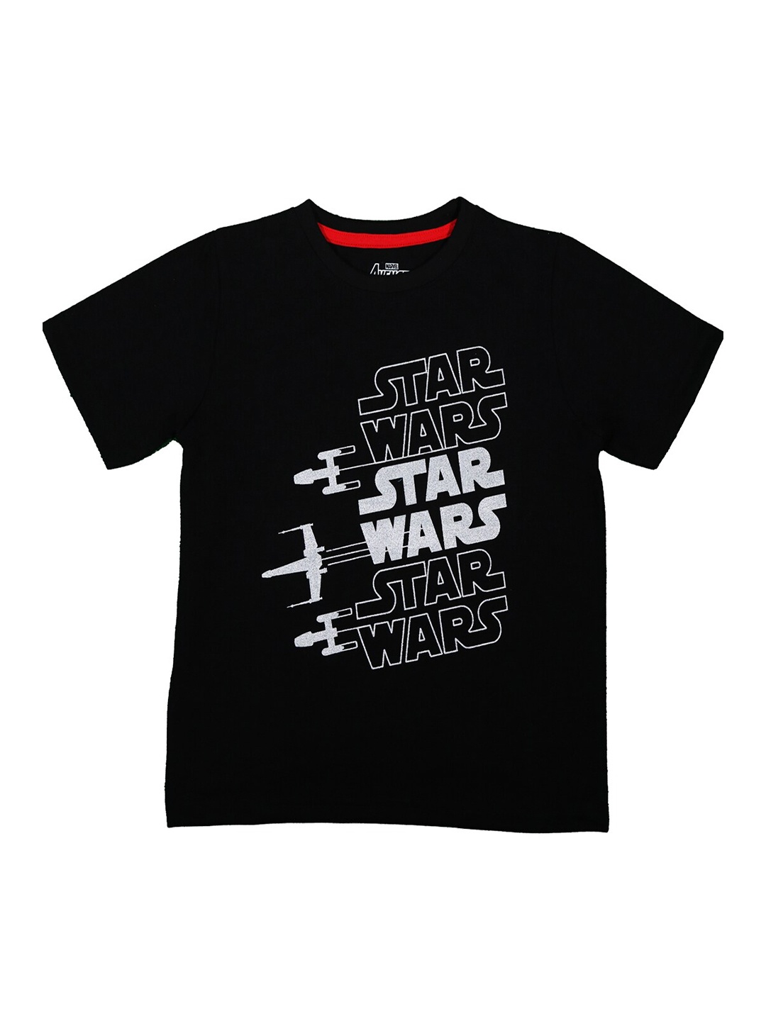 KINSEY Boys Star Wars Printed T-shirt, Black