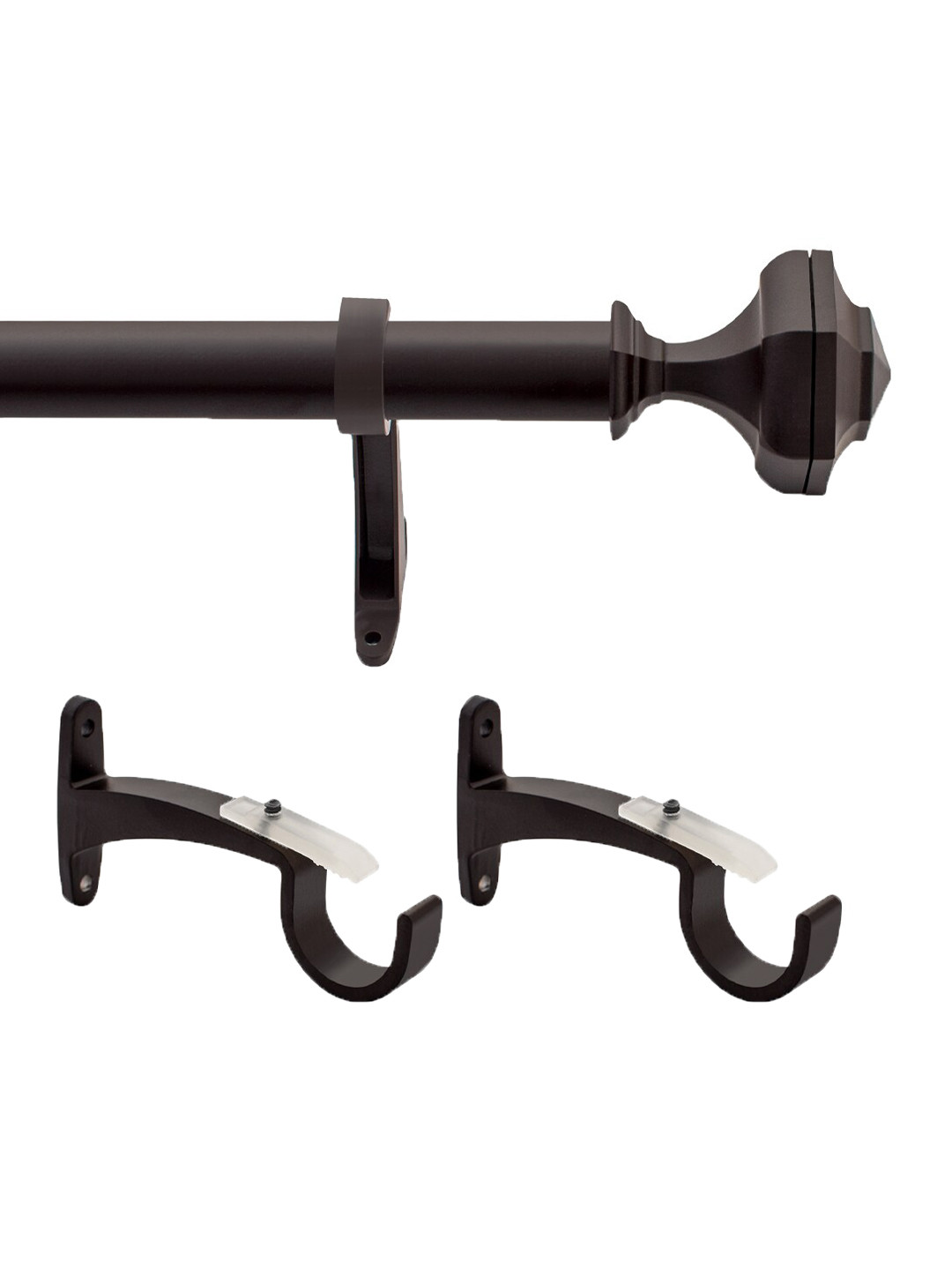 

Deco Window Bronze Extendable Curtain Rods With Brackets