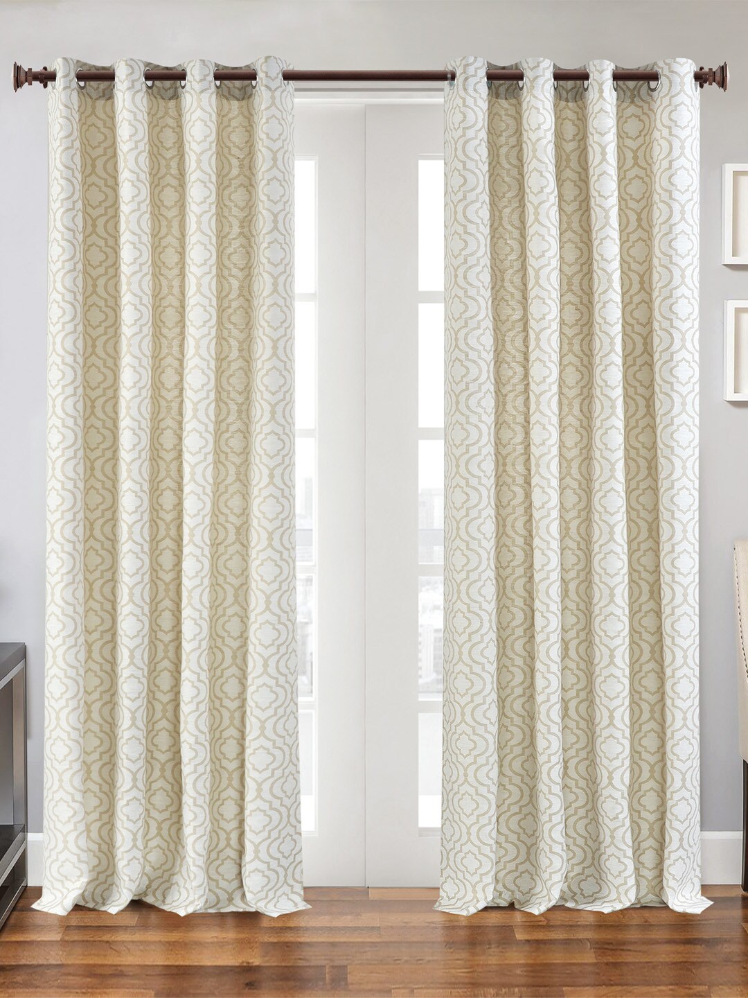 

Deco Window 2 Pieces Brown Extendable Curtain Rods With Brackets