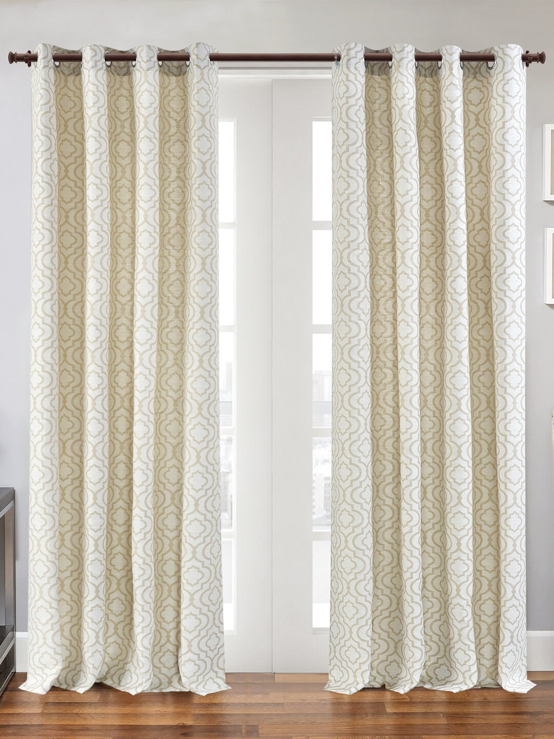 

Deco Window 2-Pcs Brown Extendable Curtain Rods and Brackets