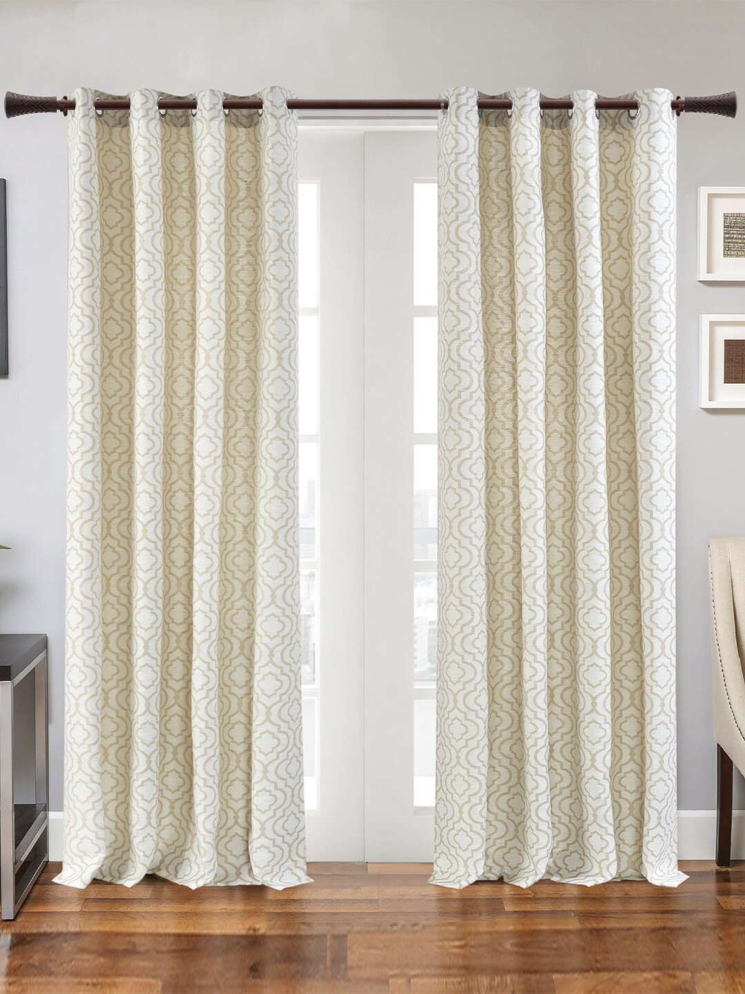 

Deco Window Brown Extendable Curtain Rods With Brackets