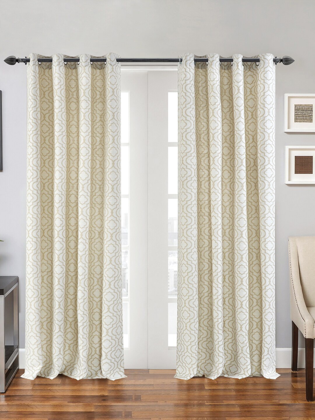

Deco Window Black Extendable Curtain Rods With Brackets