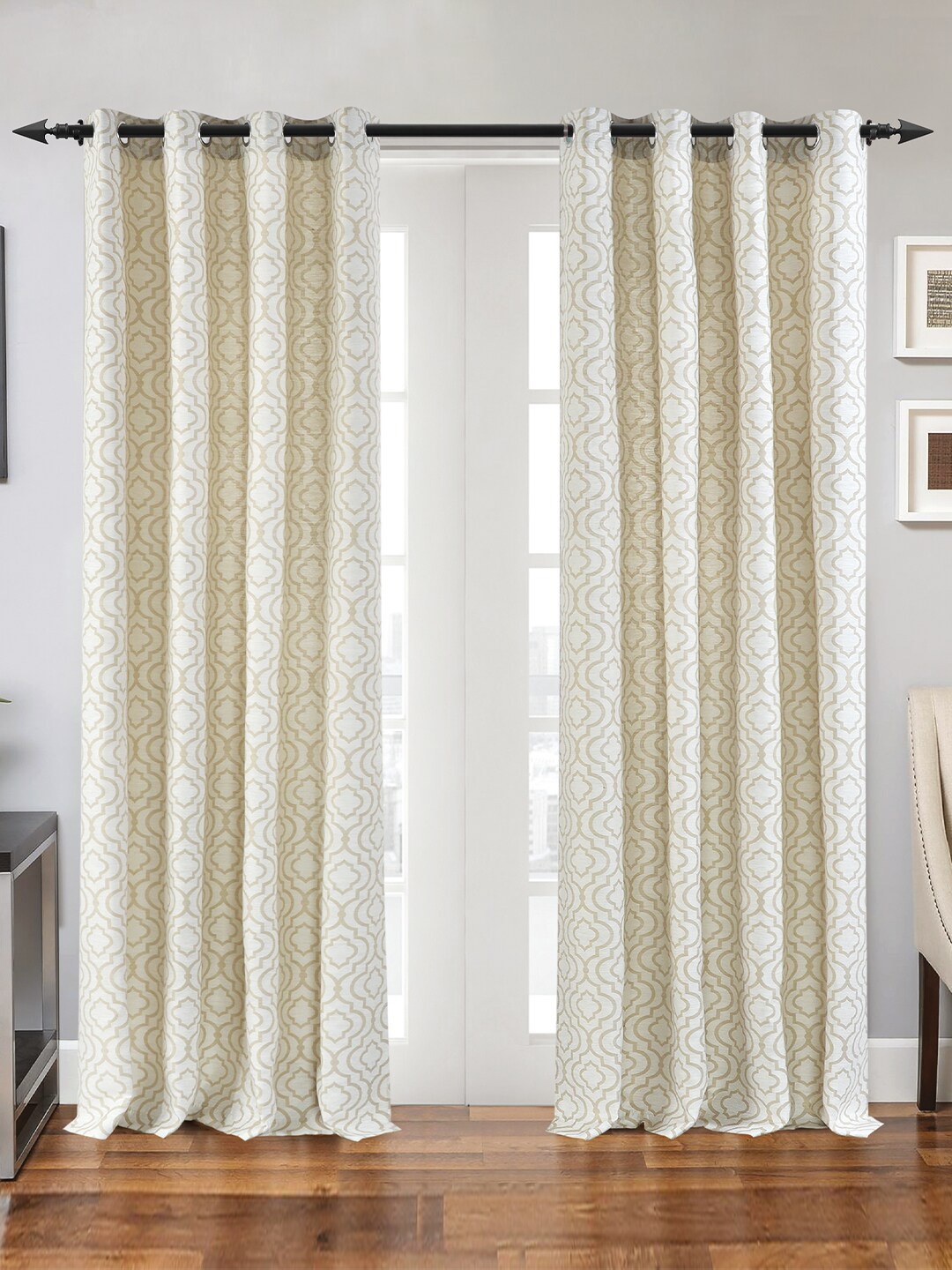 

Deco Window Essential Black Extendable Curtain Rods With Brackets