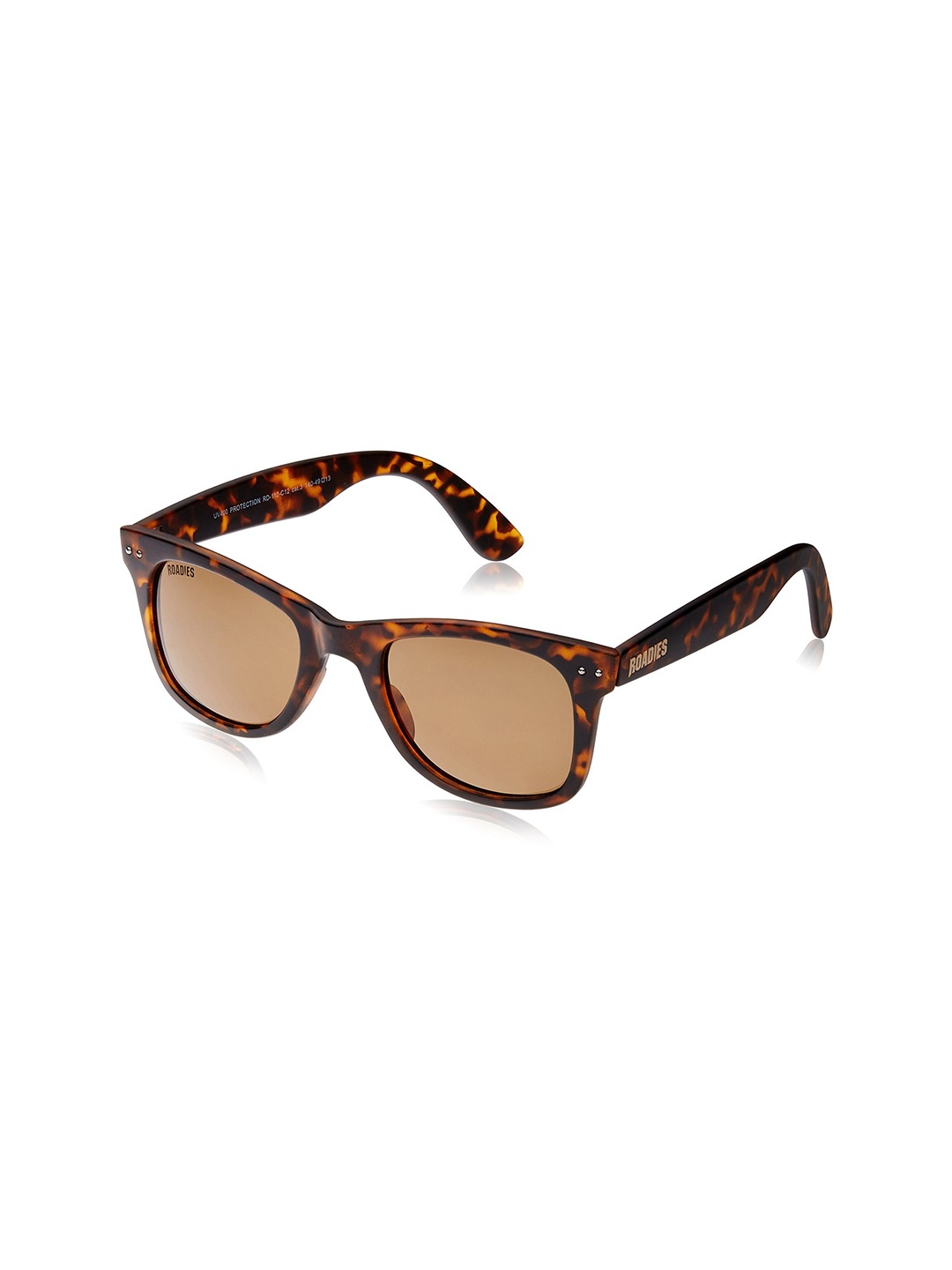 

Roadies Lens & Wayfarer Sunglasses with UV Protected Lens RD-112-C12N, Brown