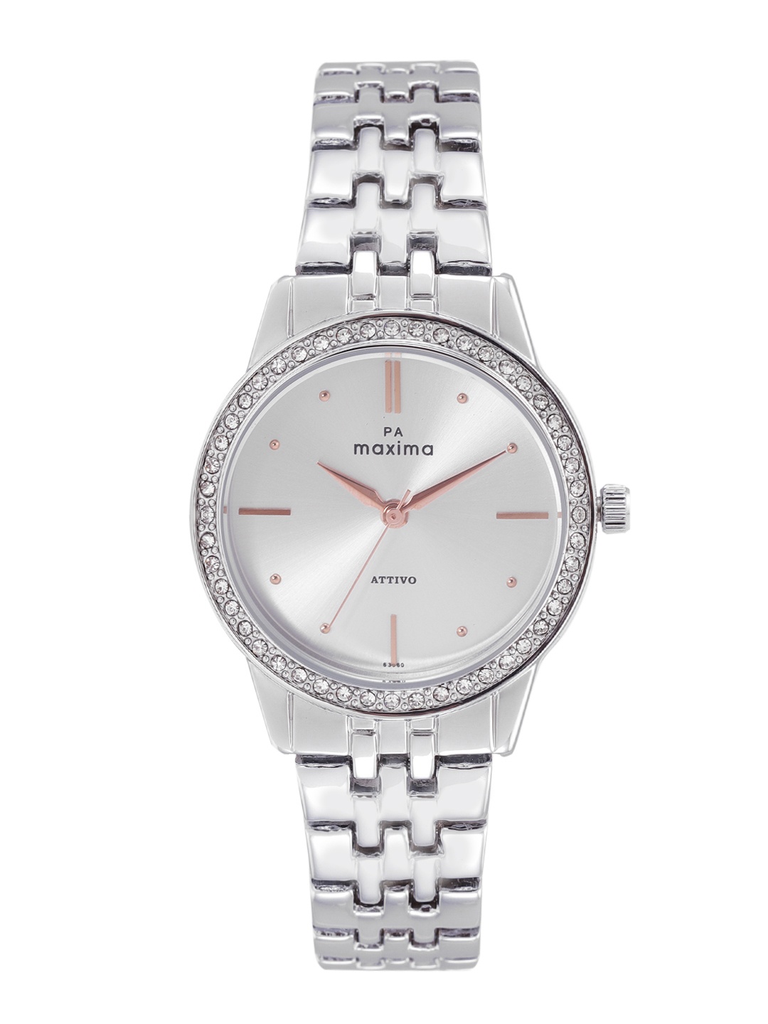 

maxima Women Bracelet Style Straps Analogue Watch 63960BMLI, Silver