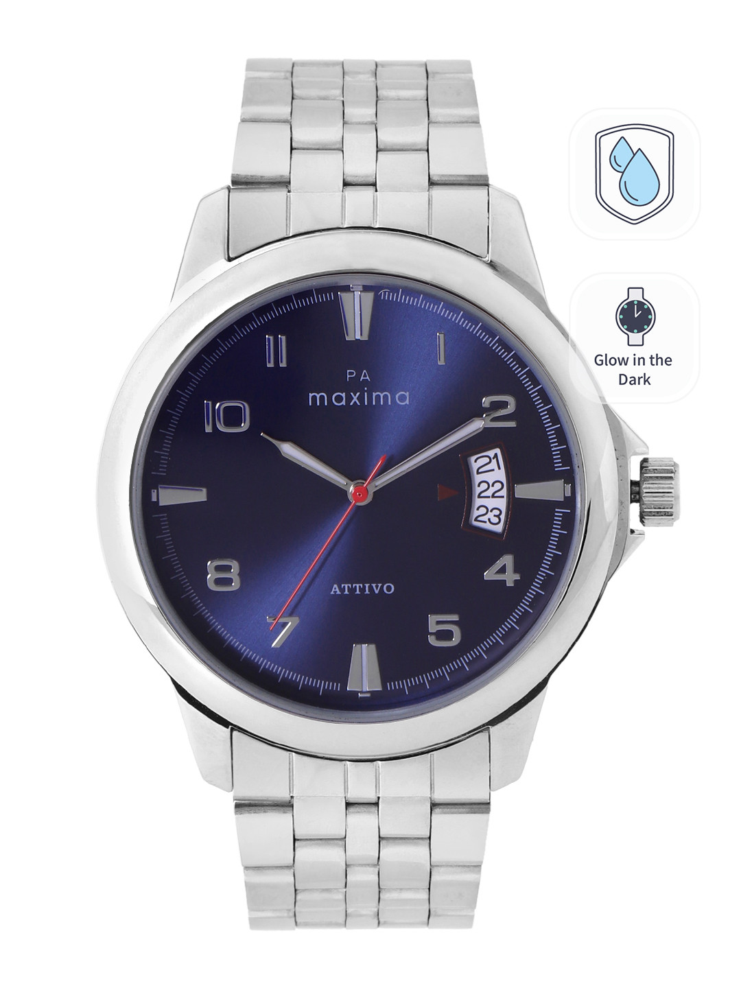 

maxima Men Bracelet Style Straps Analogue Watch O-63941CMGI, Blue