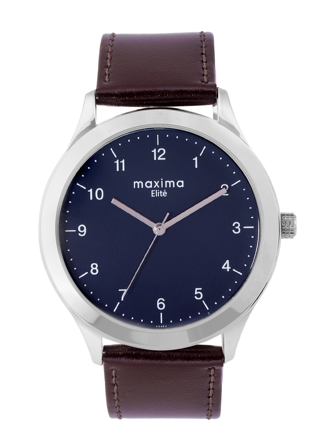 

maxima Men Analogue Watch L-63064LMGI, Navy blue