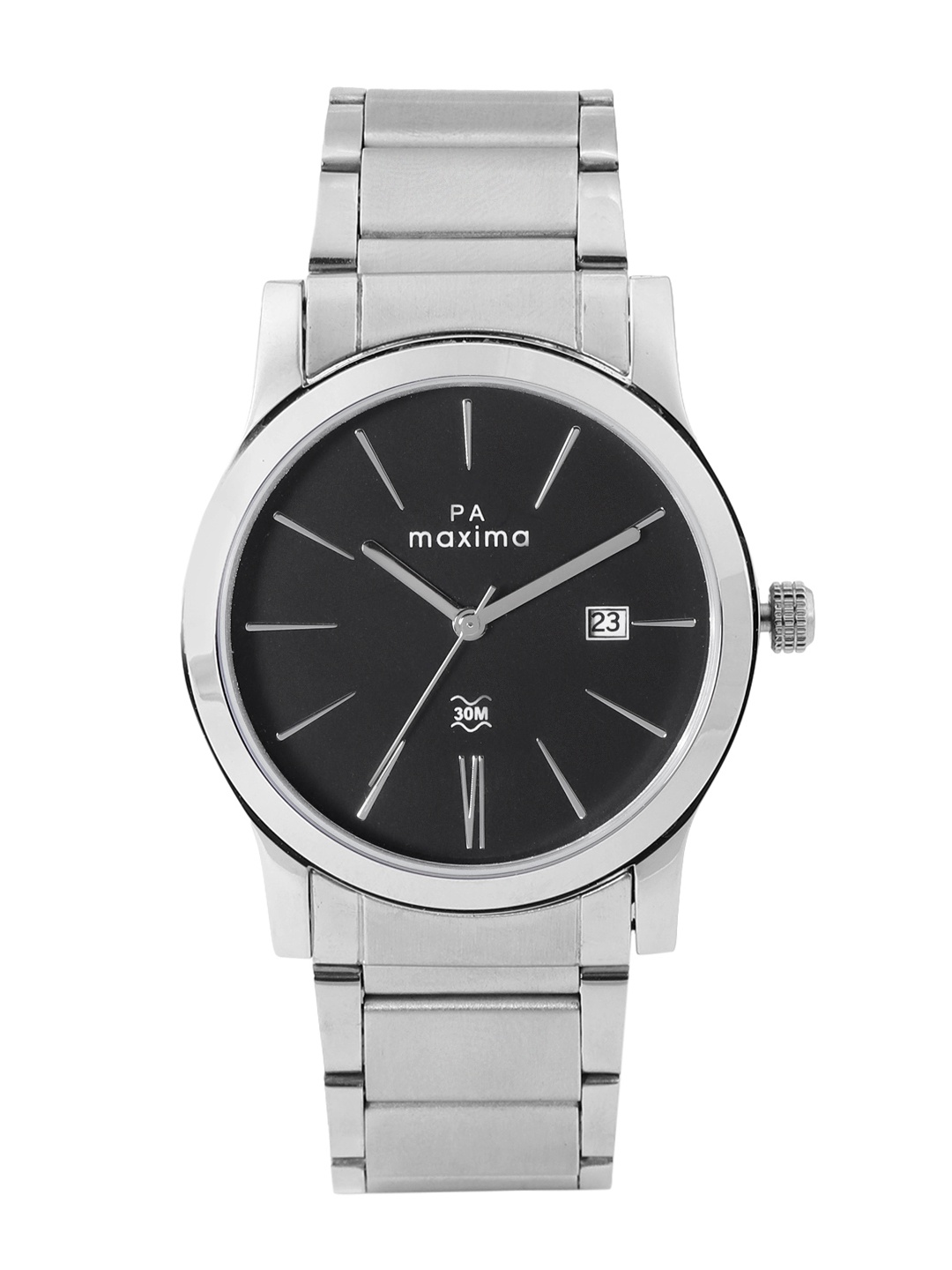 

maxima Men Bracelet Style Straps Analogue Watch O-46863CMGI, Black