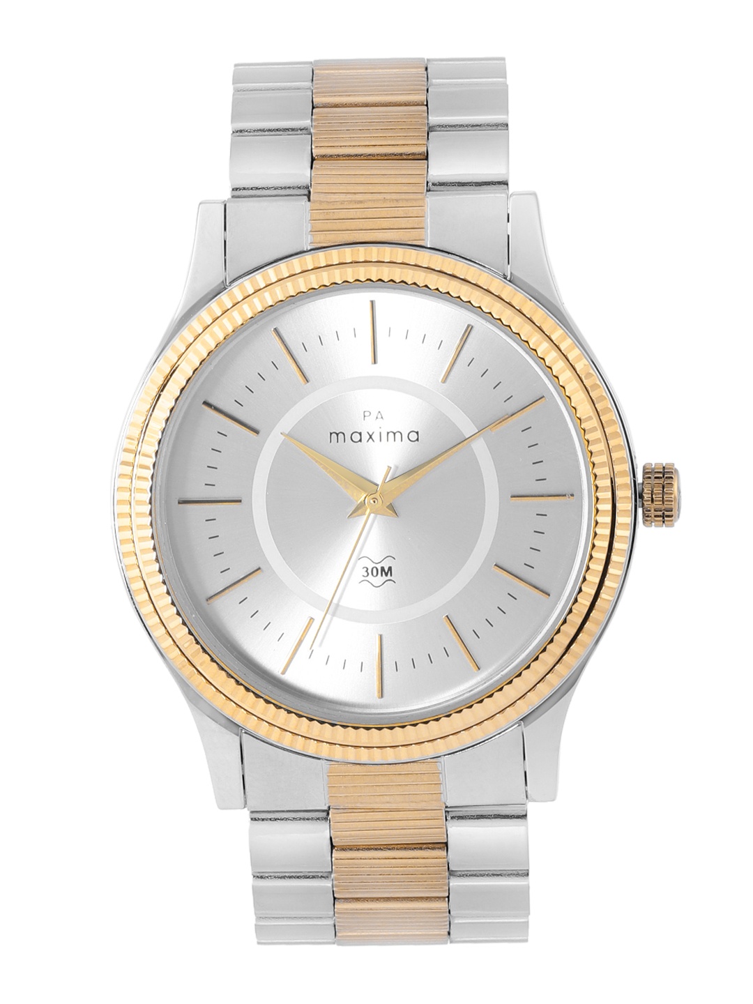 

maxima Men Bracelet Style Straps Analogue Watch O-64281CMGT, Silver