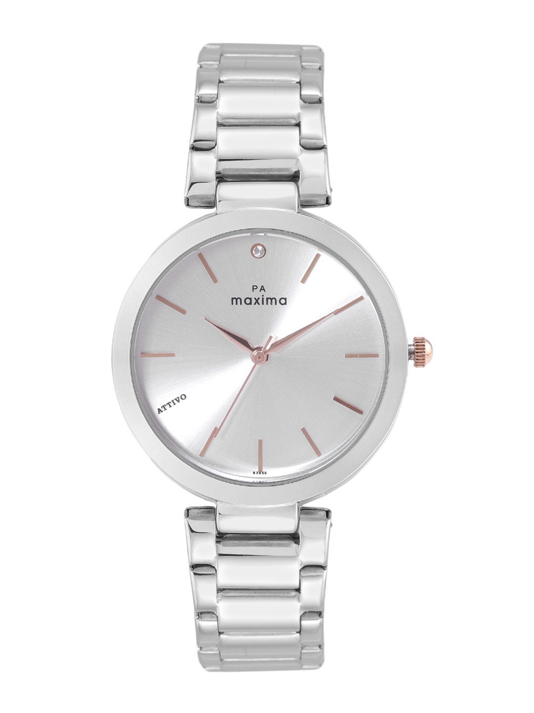 

maxima Women Stainless Steel Bracelet Style Straps Analogue Watch 63950CMLI, Silver